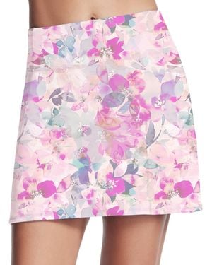 Skechers Go Walk Seascape Floral Printed Skort - Pink