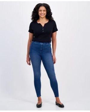 Style & Co. Style Co Mid Rise Pull On jeggings Created For Macys Pp Xxl - Blue