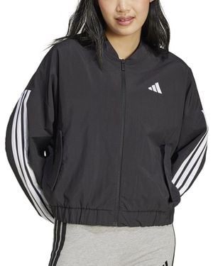 adidas Essentials 3-stripes Lifestyle Bomber Jacket - Black