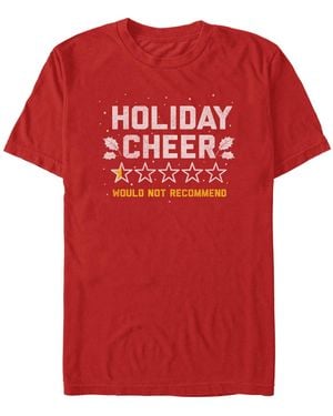 Fifth Sun Not Recommended Graphic Crewneck T-shirt - Red