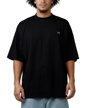 Saint Morta Divine Duty Mock Neck T-shirt - Black