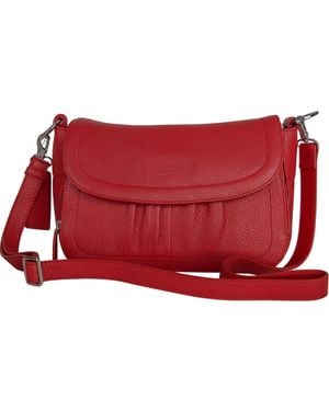 Mancini Charlotte Mini Organizer Crossbody Bag - Red