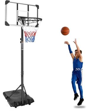 Zeny Portable Basketball Goal System - White