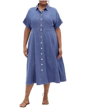 City Chic Plus Size Cassidy Dress - Blue