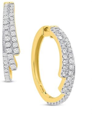 Forever Grown Diamonds Lab-grown Diamond Hoop Earrings (1 Ct. T.w. - White