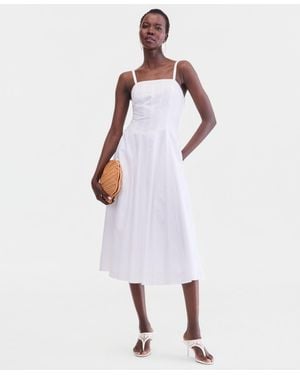 sachin and babi light blue dress INC International Concepts By Macy's Women's Embroidered Casual Spring Loop  Scarf Ivory White at Amazon Women's Clothing store main image 1