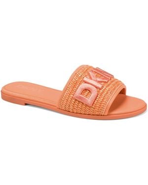 DKNY Winslet Slide Flat Sandals - Pink