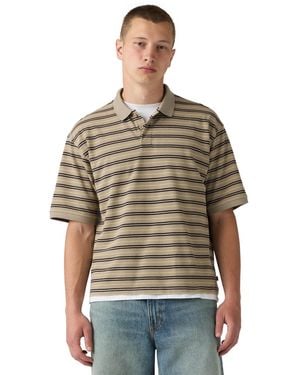 Levi's Striped Pattern Boxy Regular-fit Polo Shirt - Brown