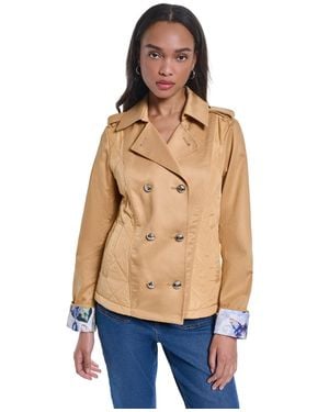 KARL LAGERFELD Petite Quilted Jacket - Blue