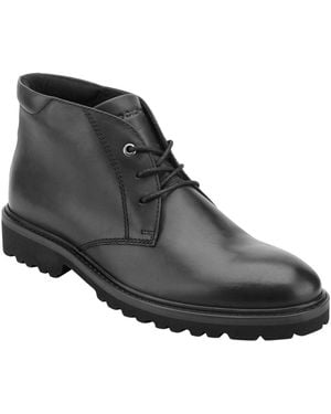 Rockport Merrick Waterproof Lace-up Suede Chukka Boots - Black