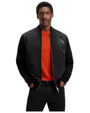 BOSS Porsche X Boss Cotton-blend Jersey Jacket - Black