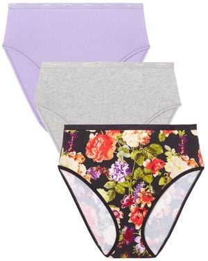 Avenue Hi-cut Cotton/spandex Panty 3-pack - White