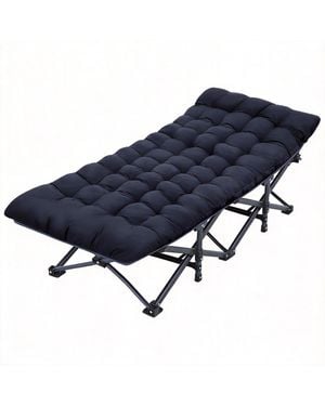 Gnuadz Camping Cot Oxford Heavy-duty Bed Outdoor Camping Outdoor Recreation Gear - Blue