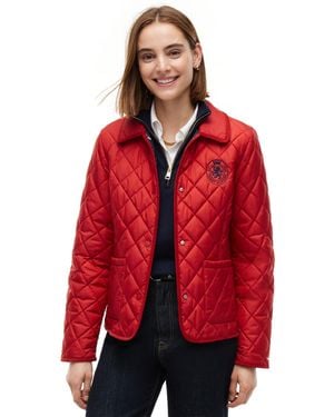 Tommy Hilfiger Crest Quilted Barn Jacket - Red