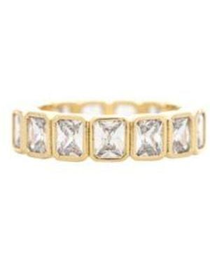 Rivka Friedman Bezel Set Cz Eternity Band - White