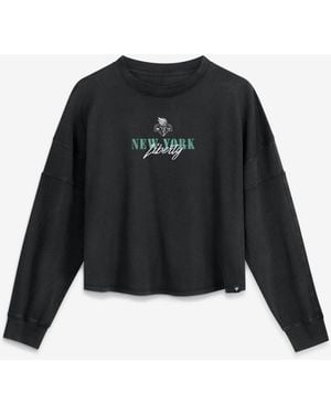 Fanatics New York Liberty Oversized Long-sleeve Top - Black