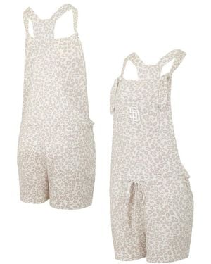 Concepts Sport San Diego Padres Montana Hacci Knit Romper Overalls - White