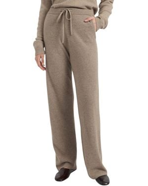 Chinti & Parker Cashmere Wide-leg Drawstring Pants - Natural