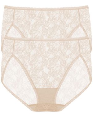 Natori Bliss Allure One Lace French Cut-2 Pack - Natural
