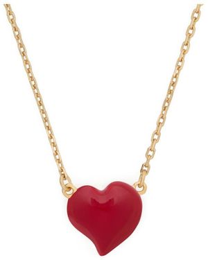 Kate Spade Amour Heart Enamel Pendant Necklace - Pink