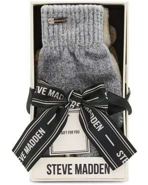 Steve Madden Chenille Magic Gloves - Gray