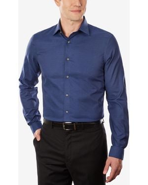 Michael Kors Slim Fit Airsoft Performance Non-iron Dress Shirt - Blue