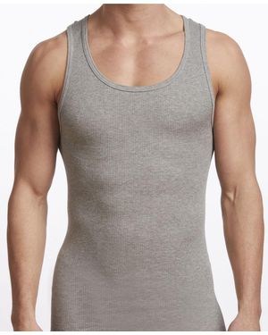 Stanfield's Premium Cotton 2 Pack Tank Top - Gray
