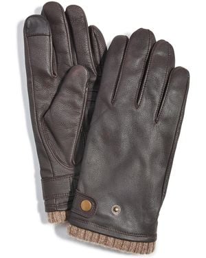 Club Room Quilted Cashmere Gloves - Gray