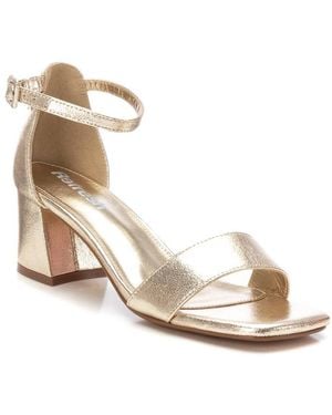 Xti Heeled Ankle Strap Sandals Refresh By - Natural