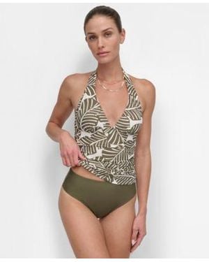 DKNY Halter Tankini Bottoms - Green