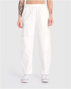 Alembika Twill Papaya Relaxed Pants - White