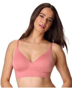 Maidenform Seamless Wireless Comfort Full-coverage T-shirt Bra - Pink