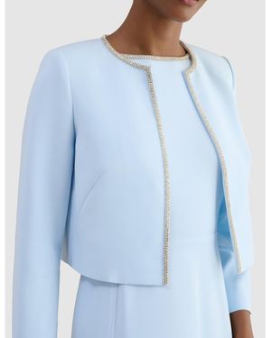 Hobbs Beatrix Embellished Jacket - Blue