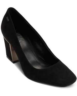 DKNY Celsa Slip-on Square-toe Pumps - Black