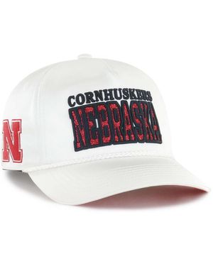 '47 Nebraska Huskers Outspoken Hitch Adjustable Hat - White