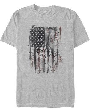 Generic Additude Patriot Short Sleeve T-shirt - Gray