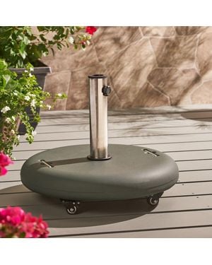 Streamdale Furniture Streamdale Wheelie Umbrella Base Secure Shade For Outdoor Comfort - Green