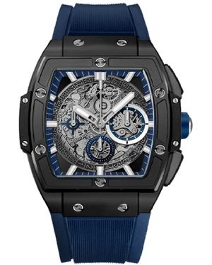 Ed Hardy Textured Silicone Strap Watch 48mm - Blue