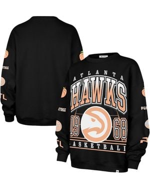 '47 Atlanta Hawks 2025/26 City Edition Go Big Oversized Sweatshirt - Black