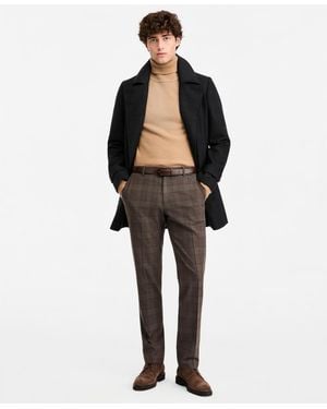 Tommy Hilfiger Classic-fit Double Breasted Overcoat - Black