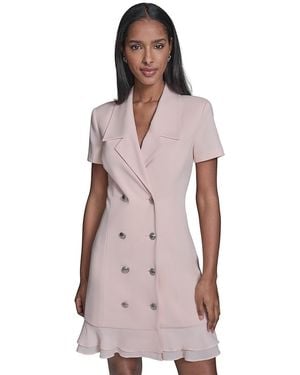 KARL LAGERFELD Short-sleeve Blazer Dress - Pink