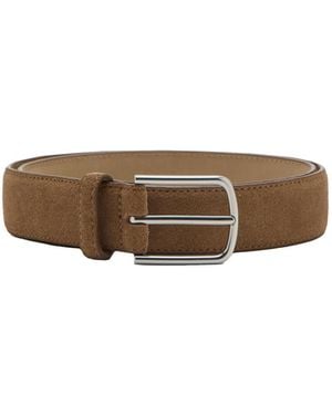 Mango Nappa Leather Belt - Brown