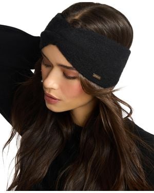 Steve Madden Brushed Rib Knit Headband - Black