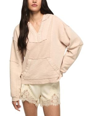 Lucky Brand Long-sleeve Embroidered Baja Hoodie - Natural