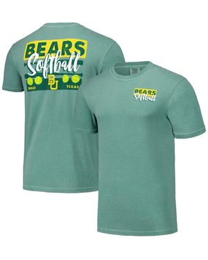 Image One And Baylor Bears Gritty Softball Bats Comfort Colors T-shirt - Green
