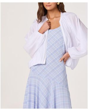 Astr Blanche Collared Nylon Jacket - Blue