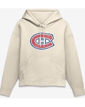 Fanatics Montreal Canadiens Elevated Distressed Logo Hoodie - White
