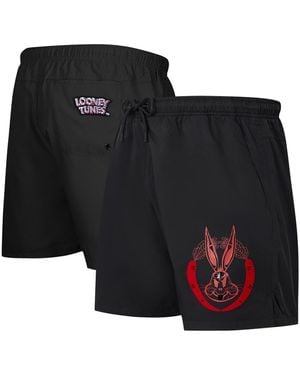 FREEZE MAX Looney Tunes Bugs Bunny Melted Skeleton Shorts - Black