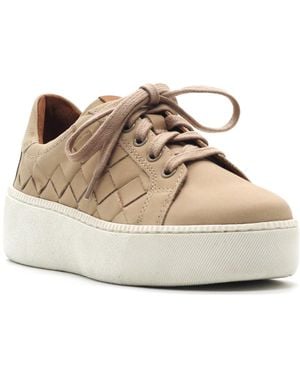 Gentle Souls Kindy Woven Round Toe Sneakers - Natural