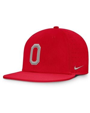 Nike Ohio State Buckeyes On-field Dugout True Performance Fitted Hat - Red